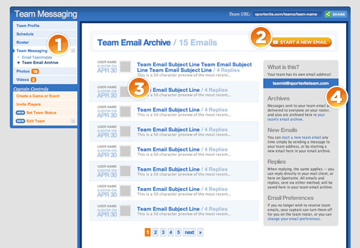 Easy team communication and email archives